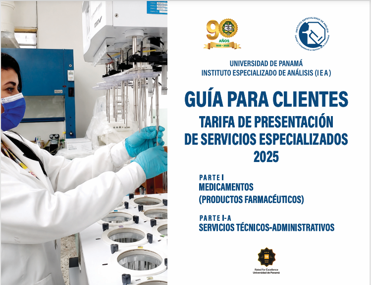 Tarifario del Instituto Especializado de Análisis